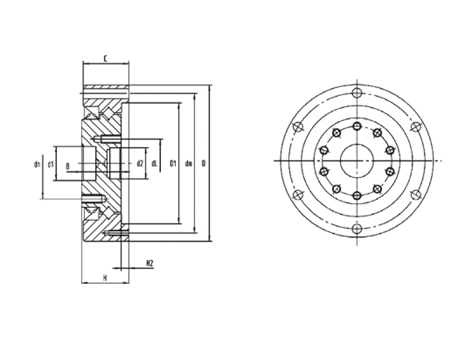 諧波減速機專用交叉滾子軸承